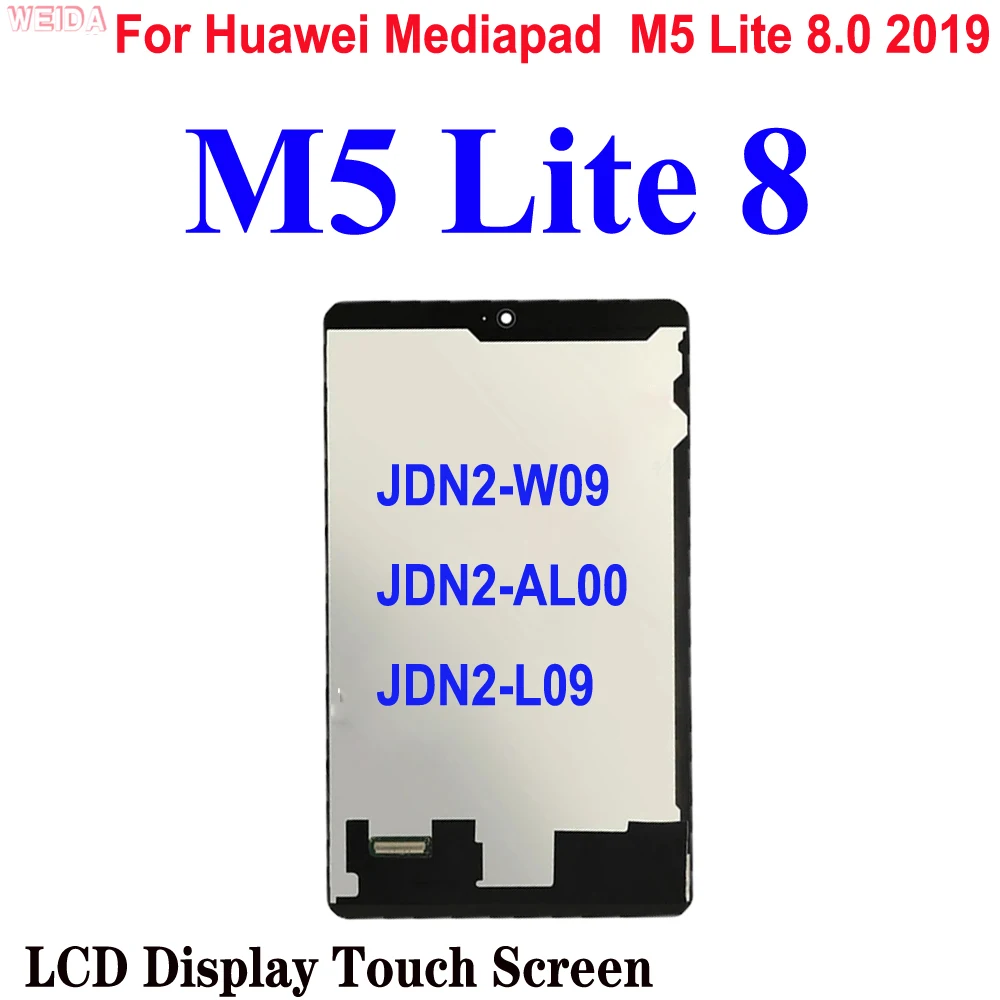 

Original For Huawei Mediapad M5 Lite 8 2019 JDN2-W09 JDN2-AL00 JDN2-L09 LCD Display Touch Screen Digitizer Assembly Replacement