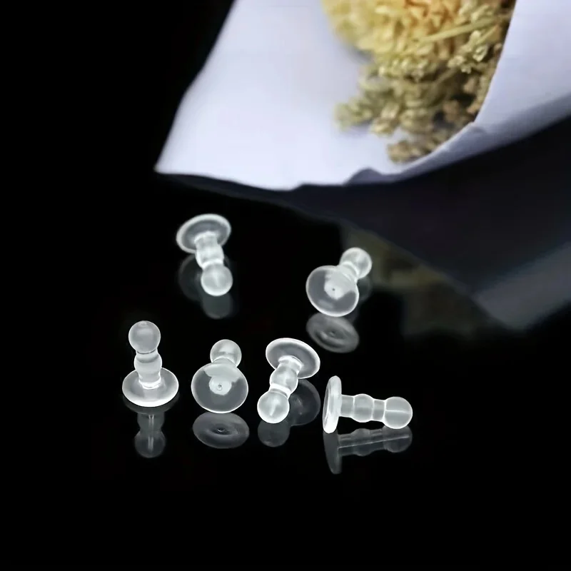 10-50Pc Silicone Ear Pad-anti-piercing Earring, Full Coverage Earplug Safety Earring Back for DIY Production, Jewelry Production