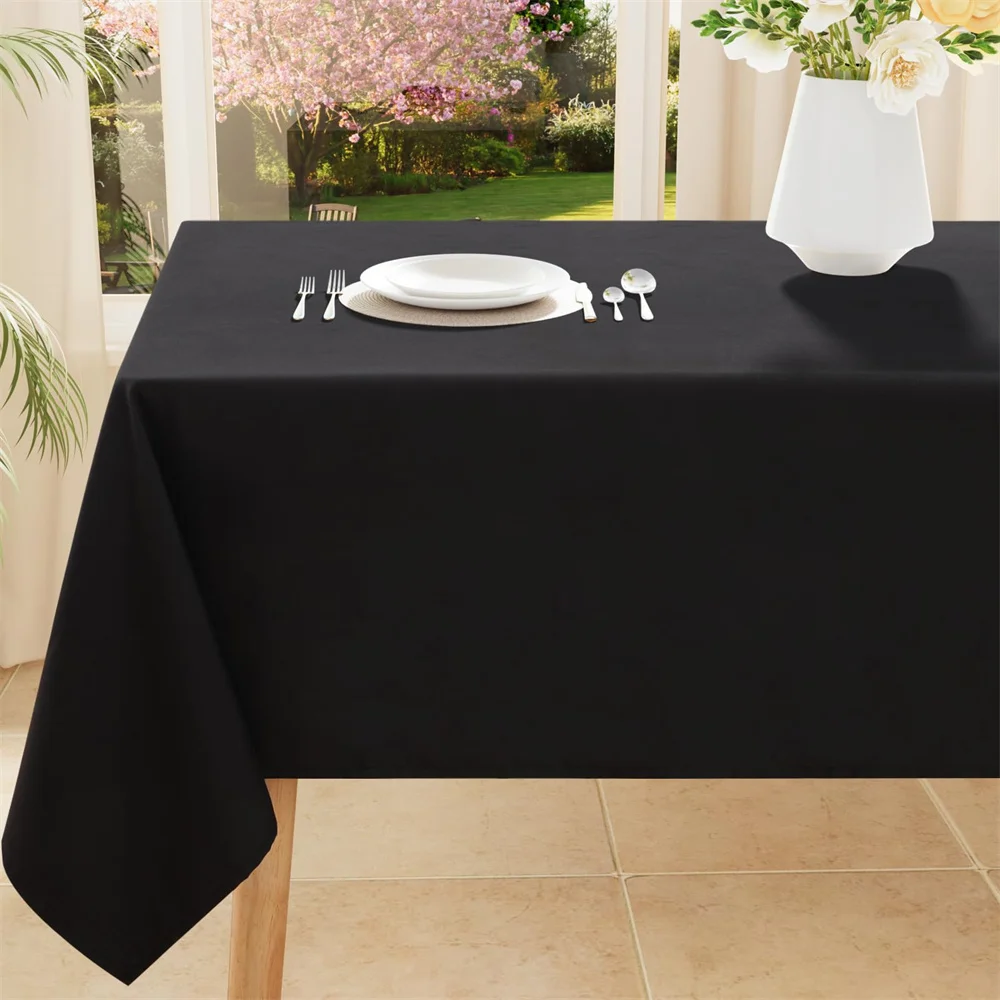 Olanly-mantel rectangular impermeable, resistente a las manchas, decorativo, de tela lavable, para comedor al aire libre