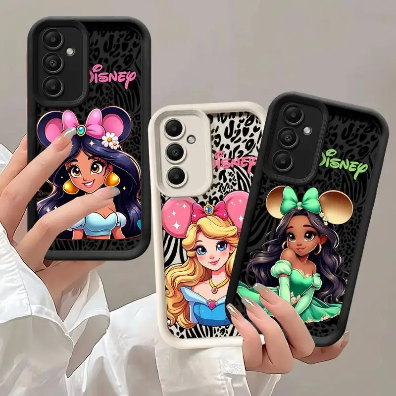 Disney Princess Mickey Mouse phone case for Samsung Galaxy A54 A53 A34 A23 A16 A12 A53 A52 A32 A35 A14 tpu funda waterproof caso