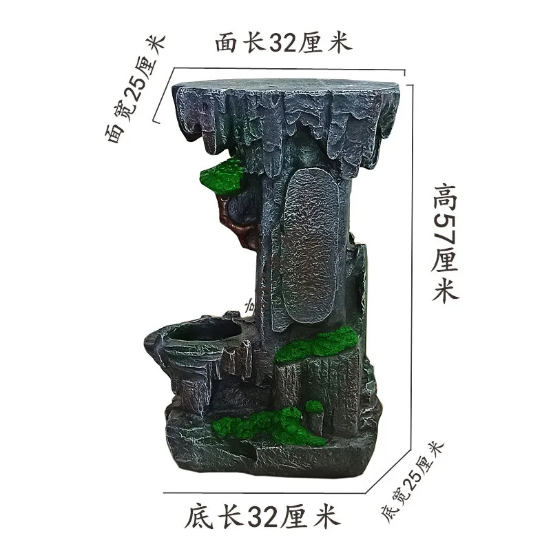 YFY  Outdoor Flower Stand Chinese Style Flower Pot Balcony Flower Table Ornament Floor Base Decoration