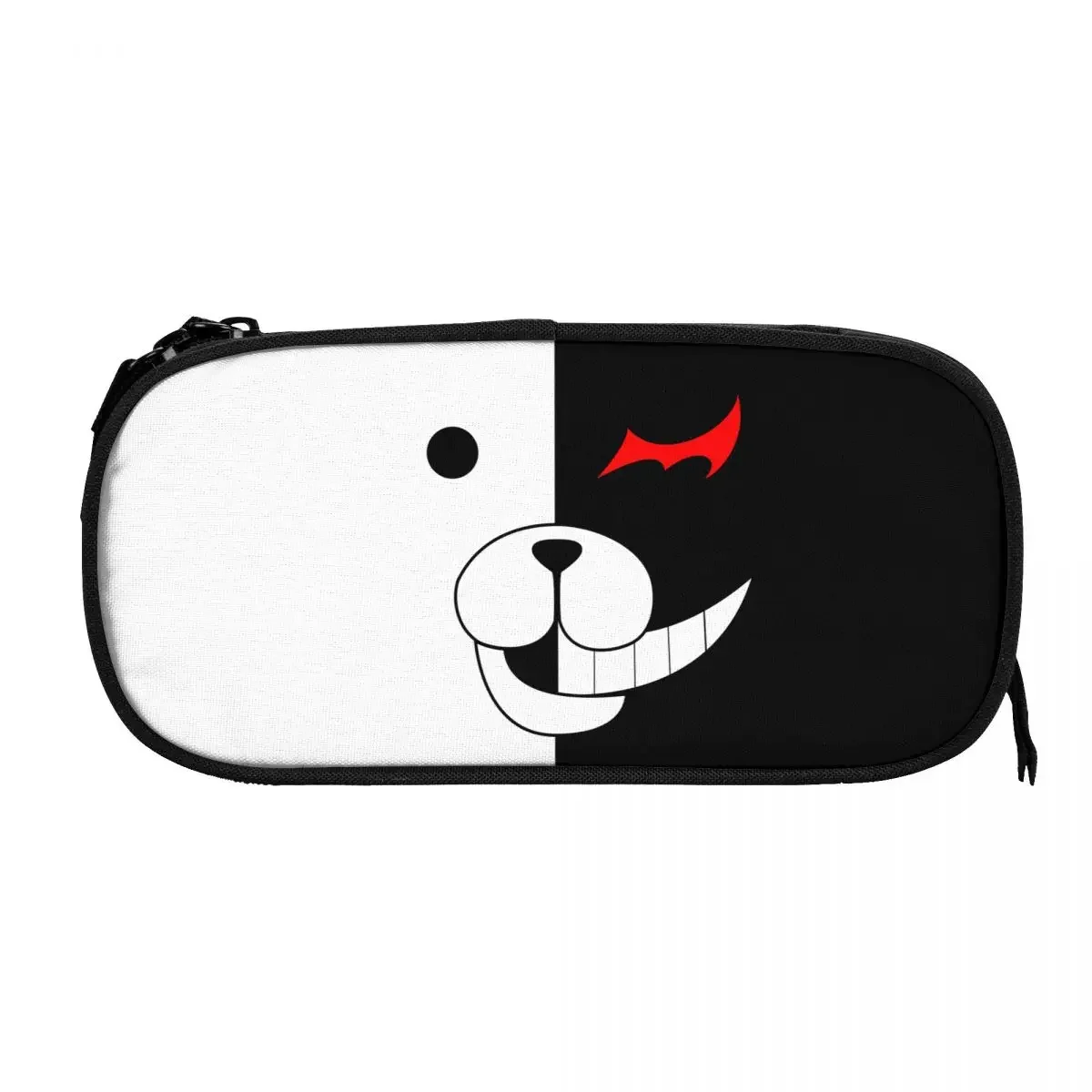 Danganronpa Monokuma Big Capacity Pencil Pen Case Office College School Large Storage Bag Pouch Holder Box Organizer