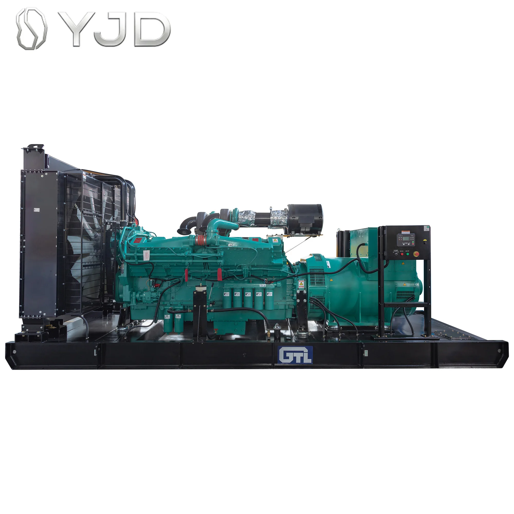 CCW-1375T5 PRP 1375KVA 1100KW 50Hz Industrial Diesel Generator Leroy Somer Alternator ATS 1500rpm Speed 1 Phase Silent Type 480V