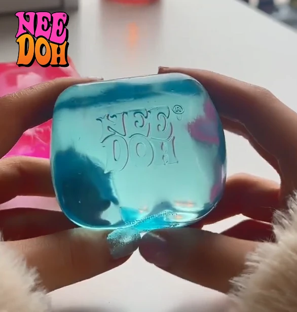 2026 Hot Schylling Needoh Nice Cube Sensory Fidget Toy Stress Relief Squeeze Cube Decompression Block Focus Toy Gift Kids Adults