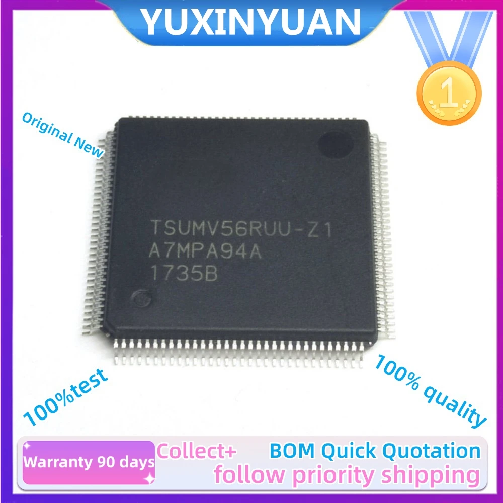 1PCS  100%New  TSUMV56RUU-009G QFP TSUMV56RUU-Z1 TSUMV59XES-Z1 TSUMV59XUS QFP128  IN STOCK 100%GOOD