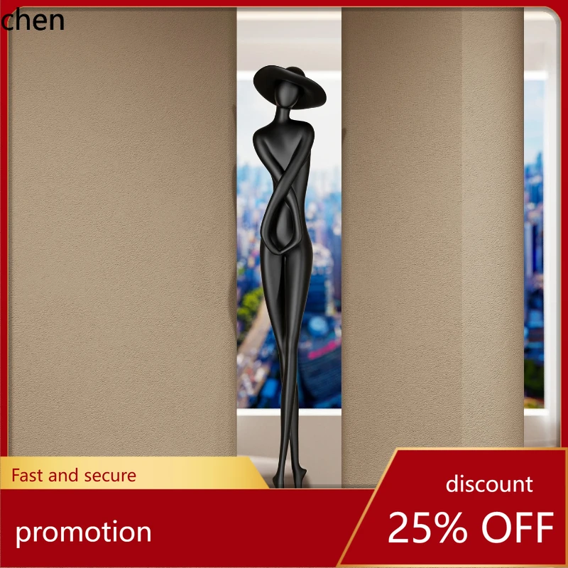 

HTT Light Luxury Entrance Cabinet Ornament Vertical High Figure Sculpture Living Room TV Cabinet Decoration Minimalist High-end