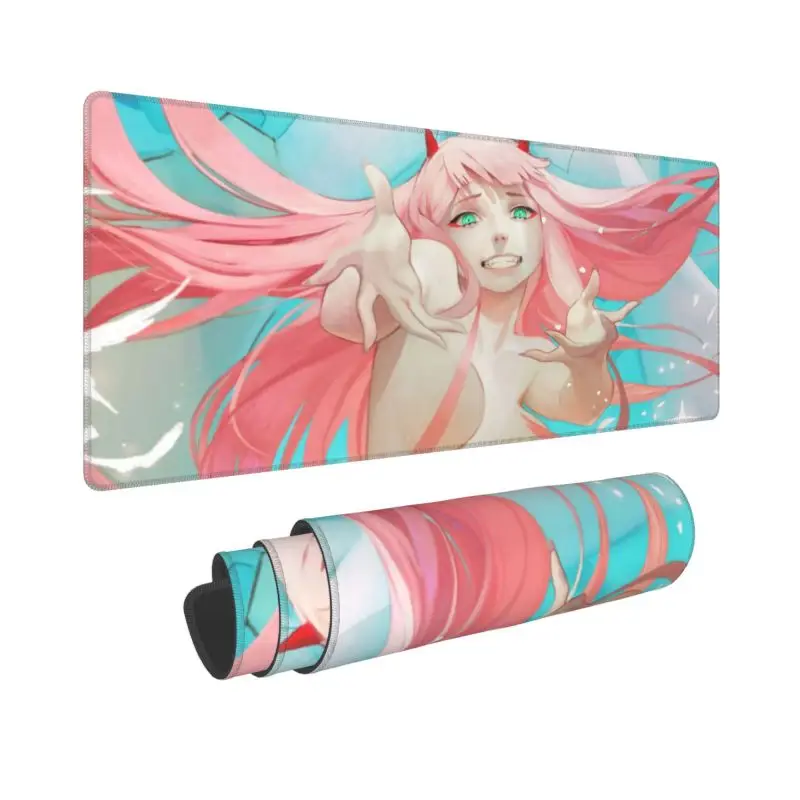 Big Mouse Mat Zero Two XXL  Anime Mouse Pad Darling in the FranXX 02 Gaming Mouse pad 1000x500mm HD Print Keyboard Pads Desm Mat