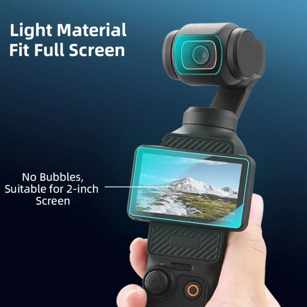 Tempered Glass Screen Protector HD Anti Scratch Lens Films Explosion Proof Action Camera Protective Films for OSMO Pocket 4/3