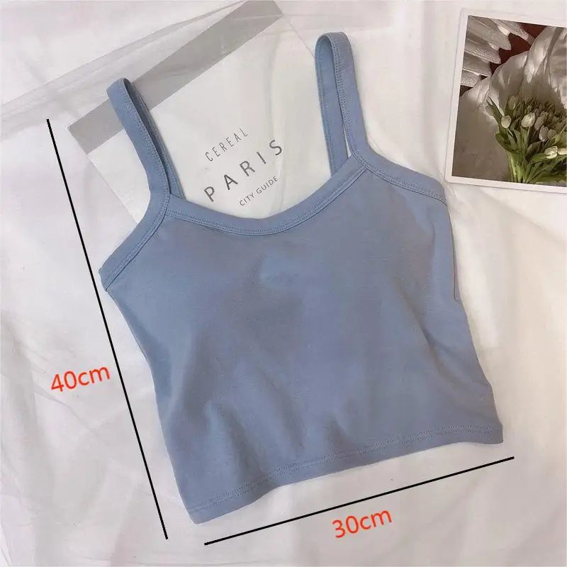 Crop Top Women Sexy Sleeveless Tops Fashion Female Underwear Lady\'s Camisole Girl Basic T-shirt Vest Lingerie Bras Tube Tops Hot