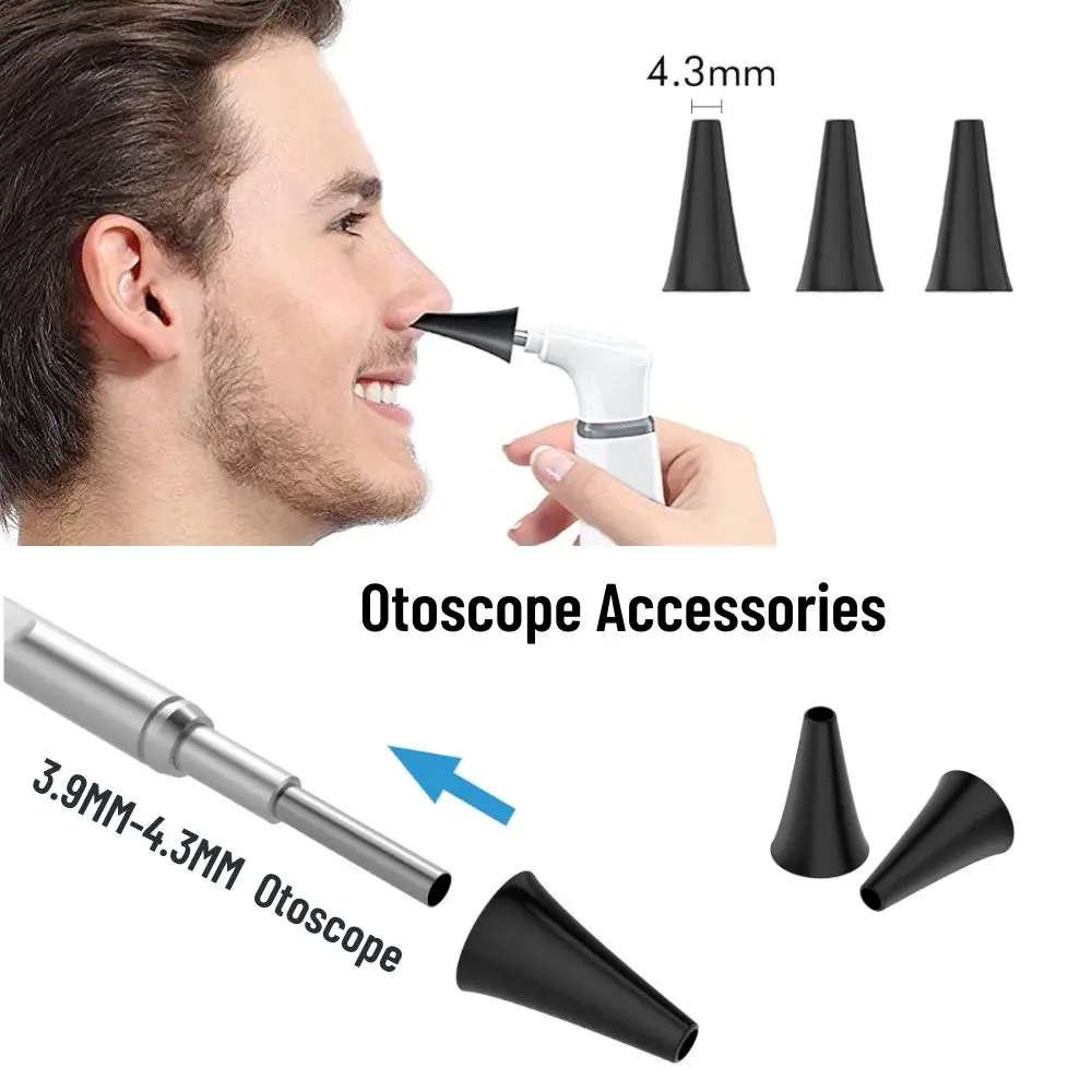 3.9mm 4.3mm Digital Otoscope Accessories Ear Specula Sets Ear Canal Inspection Tools