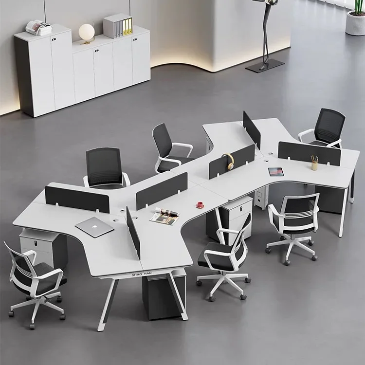 Modern Office Furniture Work Table Staff Desk Staff Table L Shaped Office Desks Office Tables And Chairs Set