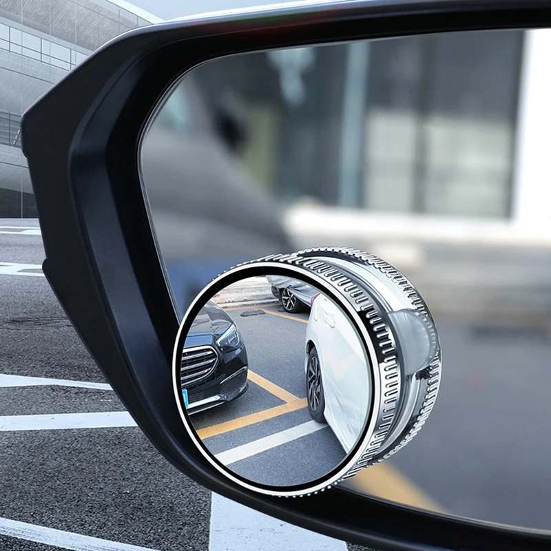 1Pair Blind Spot Mirror For Car Traffic Mirror Car Rear View Mirror 360 Degree Suck Cup Parking Assistant Convex Round Mirror