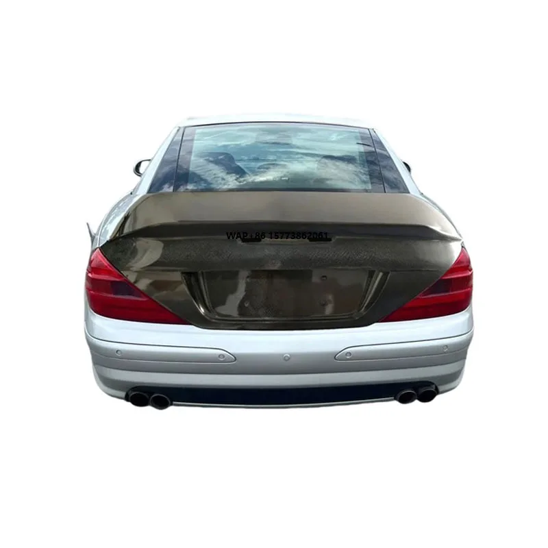 

Car Exterior Accessories for SL R230 Carbon Fiber Rear Trunk Lid for SL300 SL55 SL63 Rear Trunk Cover Spoiler