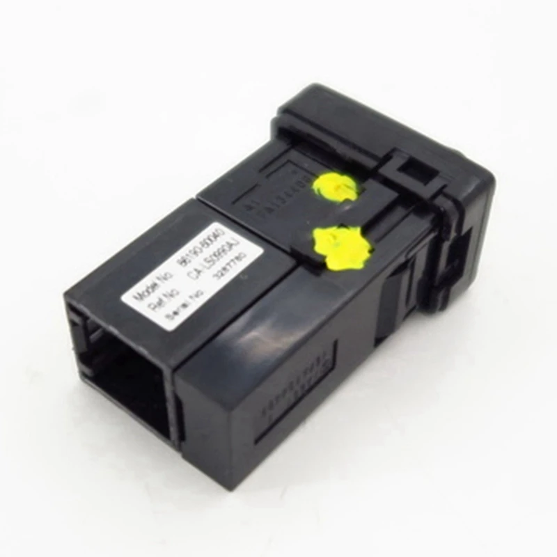 Adaptador de conector USB AUX, accesorio para Toyota Lexus 86190-60040 8619060040, plástico negro, 1 piezas