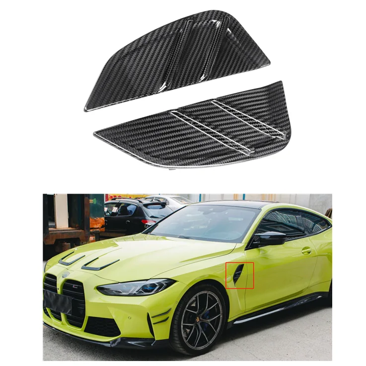 

STLF100% Dry Carbon Fiber G80 M3 2021+ M Performance Side Fender Vent Cover Replacement for BMWs G80 Fender Trims