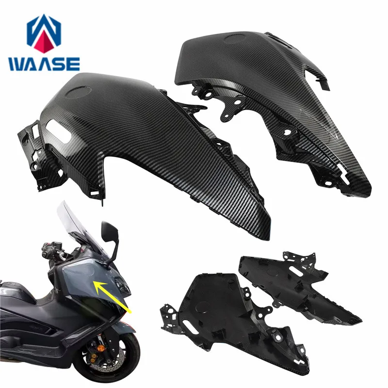 

waase For Yamaha T-MAX TMAX 560 2022 2023 Front Headlight Side Panels Cover ABS Injection Fairing Cowl