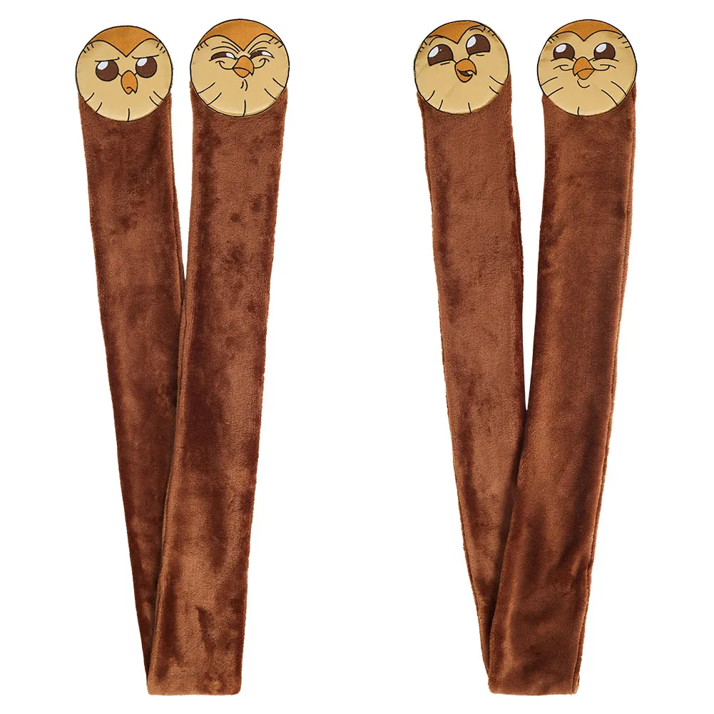 Cartoon House Of Owl Hooty Cosplay School Bags Role Play Props  Unisex Zipper Backpack Cute Coin Purse for Kids Adult Scarf Birt