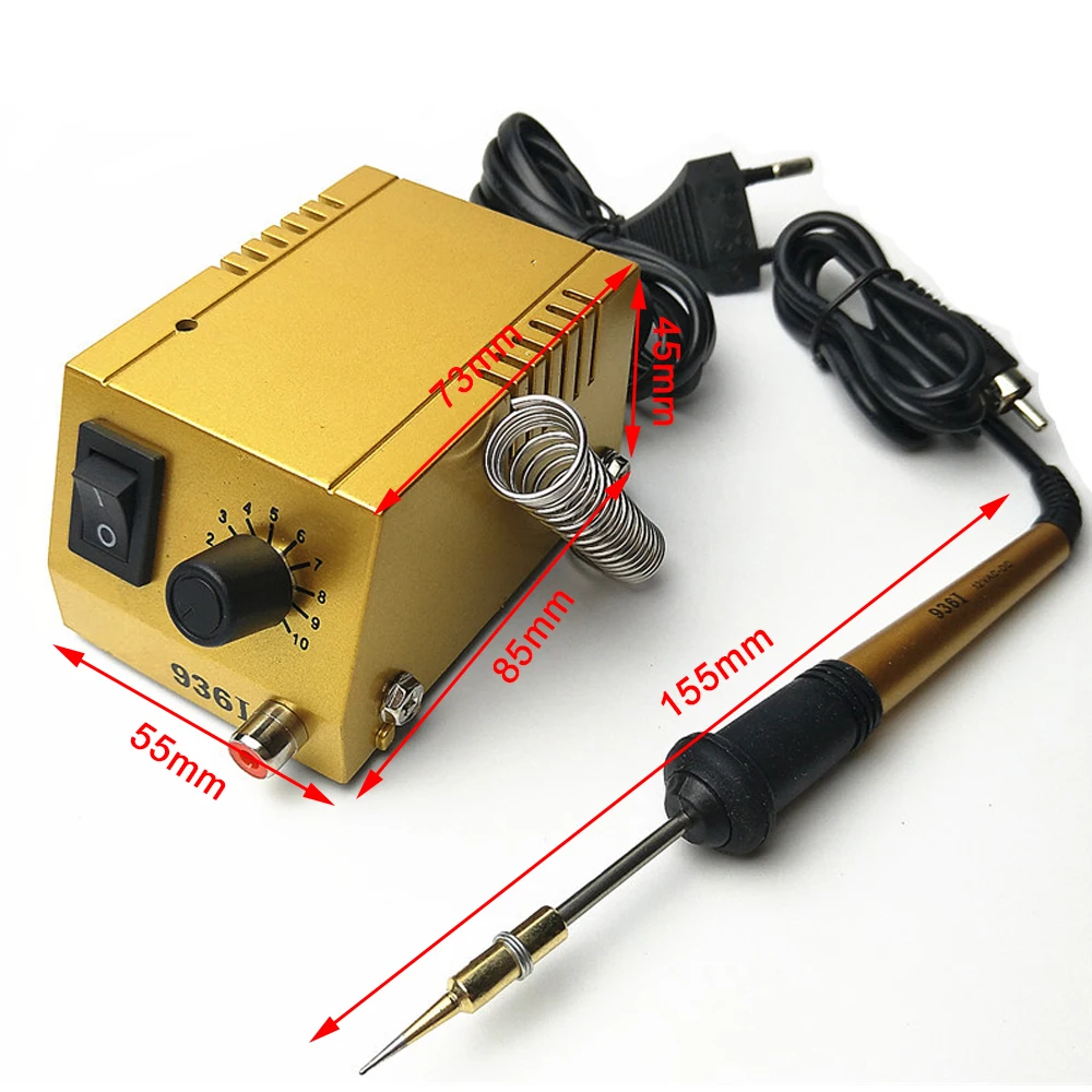 Soldering Station 18W Portable Mini Soldering Iron & Soldering Iron Handle for SMD Components 50-450°C Adjustable