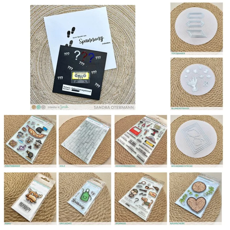 Stempel Blumenstrauß Punch Holz Banner Baum Karotte Sleuth Metall Stanzformen Silikon Scrapbooking Schablone Fotoalbum Karte DIY Papier