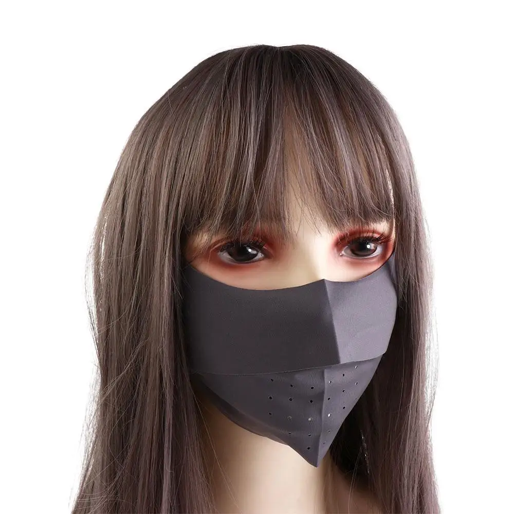 Anti-dust Ice Silk Driving Masks Running Sports Mask Quick-drying Face Cover Face Mask Ice Silk Face Protection Sunscreen Mask