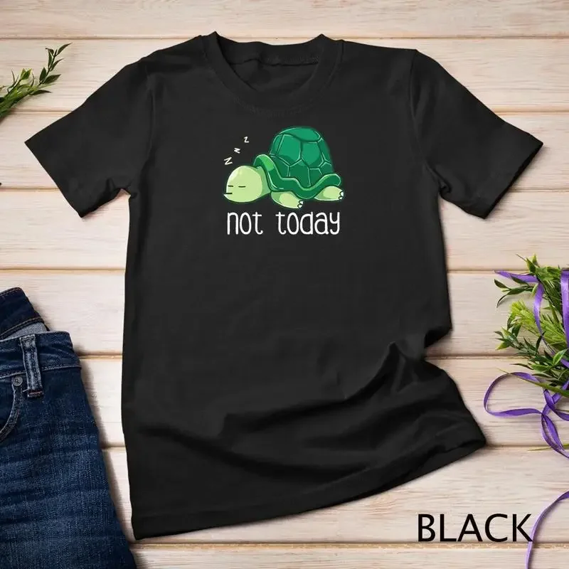 Nope Not Today Sleeping Sea Turtle Lazy Tortoise Nap Sleep Unisex T shirt