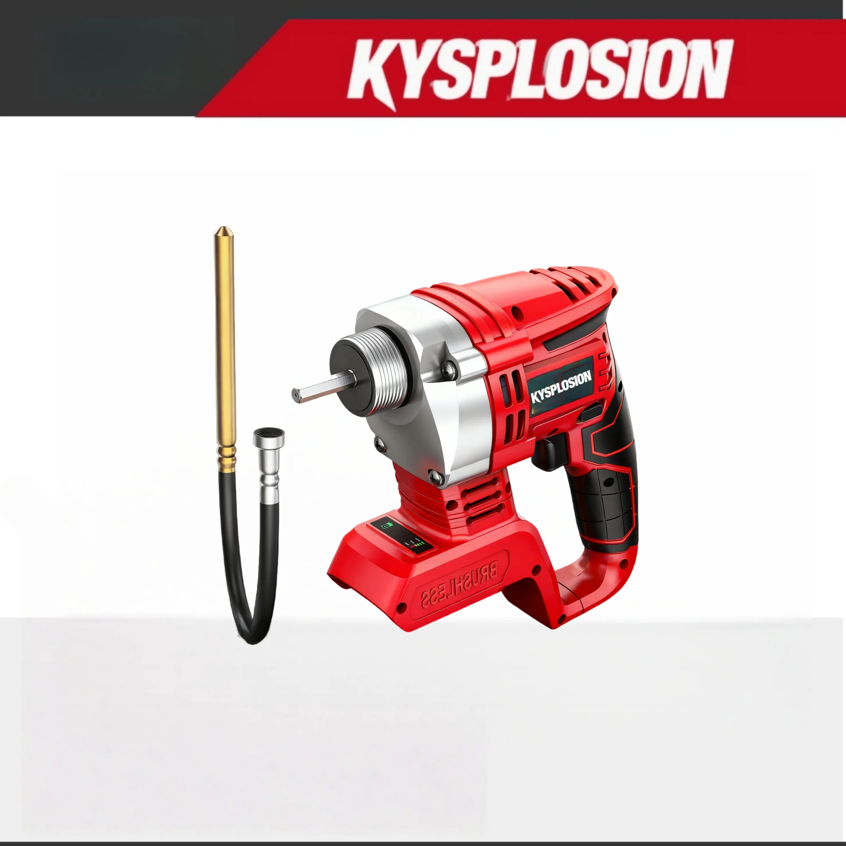 Cordless Electric Concrete Vibrator  Shaft Rod Handheld Concrete Vibrating Mix Concrete Tool For milwaukee Battery power tools