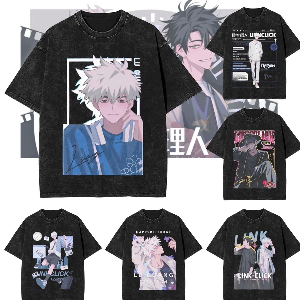 New Anime Link Click Zeno Robinson T-Shirt Hipster T Shirts Short-Sleeved Y2K Basic Tops Summer Cotton O-Neck Oversize Clothes