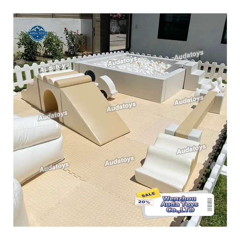 Indoor Natural Theme Soft Play Equipment Plastic/PVC/Wooden Materials For Kids Preschool Play Areas Shopping Malls (1 Year