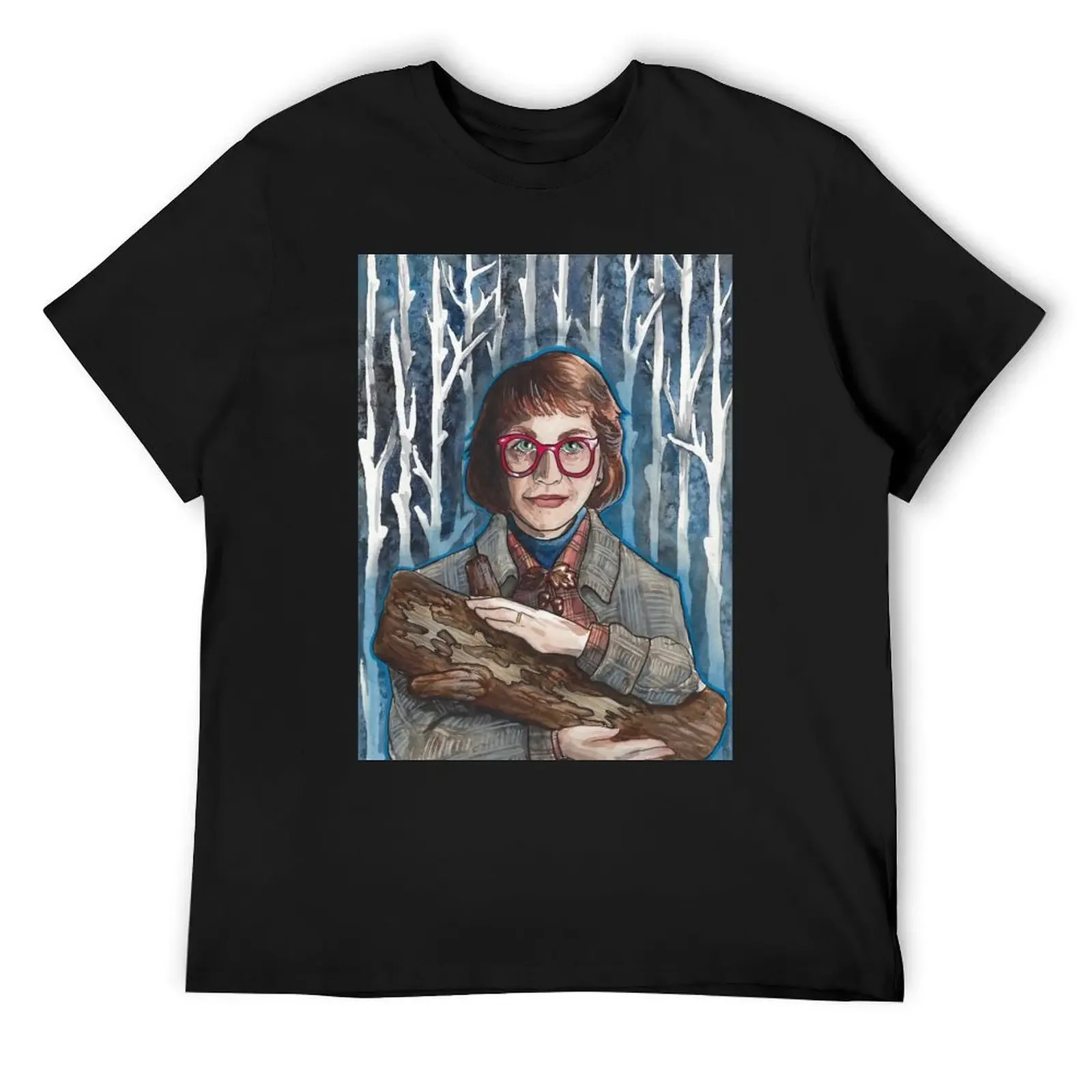 

My Log has Something to Say to You - Twin Peaks Log Lady Watercolor and Ink T-Shirt