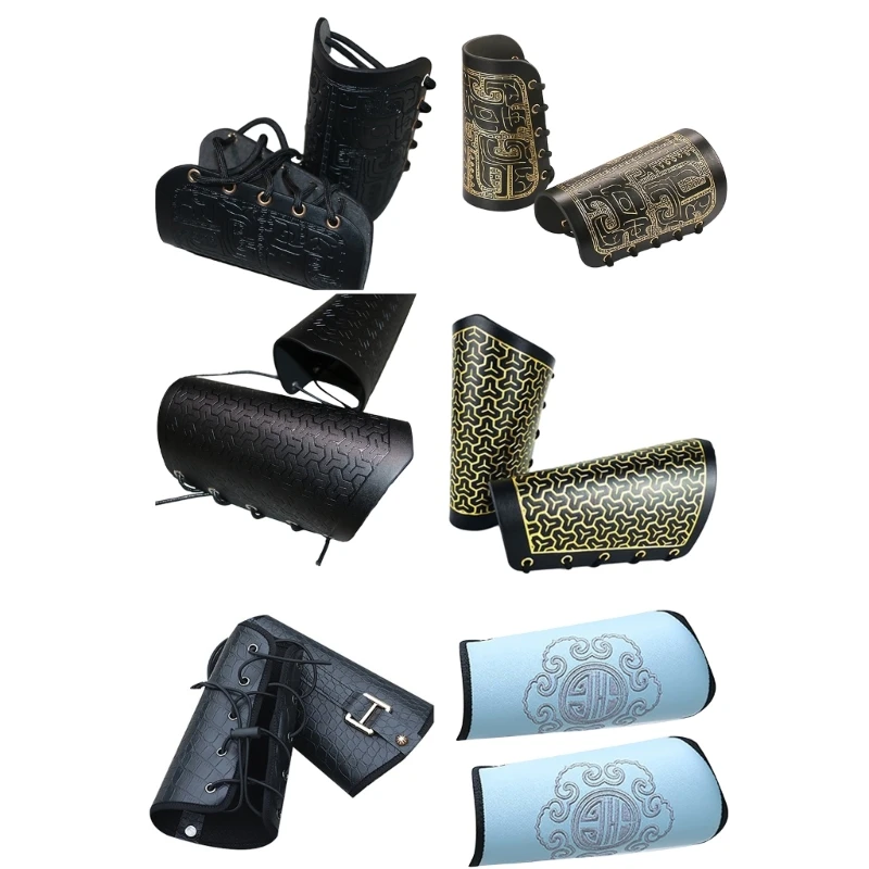 L93F Chinese Hanfu Armband Medieval Arm Guard Cosplay Costume Accessories Arm Bracers