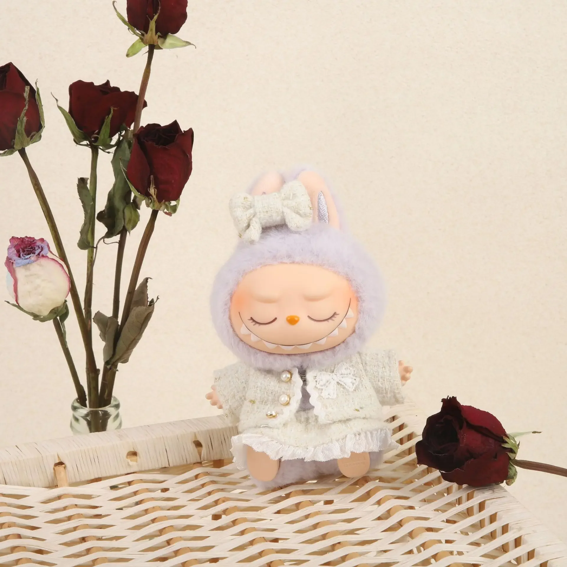 

Mini Doll's Clothes Outfit Accessories For Plush Vinyl Labubu Doll Leisure Suit Skirt Plush Toy Clothes Only Clothing Kids Gift
