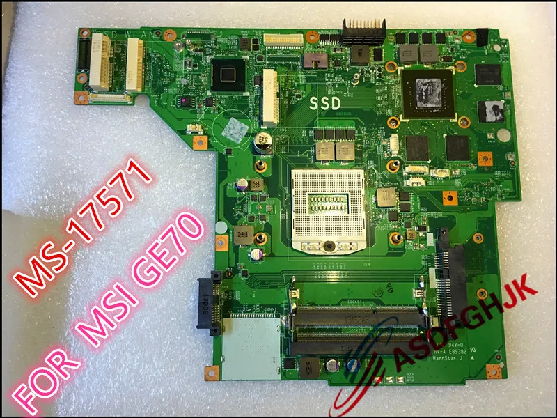 Original MS-17571 For msi ge70 laptop motherboard with gtx765m gtx760M GT750M GTX850M GTX860M GTX950M Graphics All Tests OK