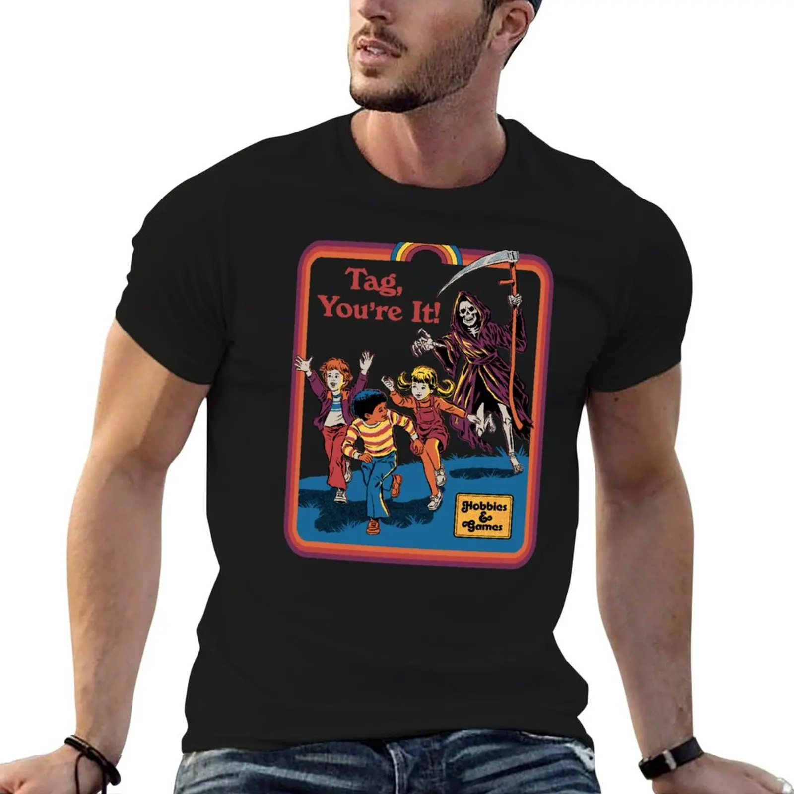 Tag, You're It T-Shirt printed t shirts for man mens graphic t shirts cotton t shirts man 100% T-shirt