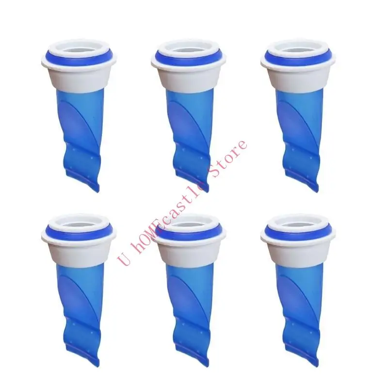 

63HF 6-piece Silicone Floor Drain Trap Shower Floor Drain Backflow Preventer Protect Your Household from Unwanted Odors