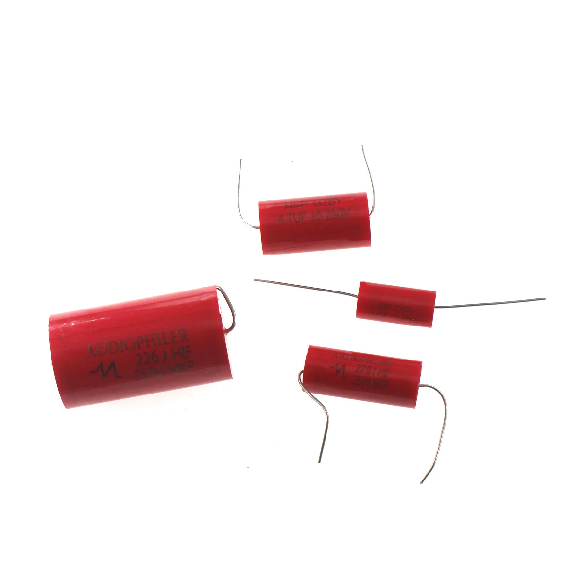 5/2PCSMKP 정품 축방향 오디오 무전극 커패시터 250V 1UF 1.5 1.8 2.2 2.7 3.3 4 4.7 5.6 6.8UF 8.2 10 12 15 18 20 22 33 47UF