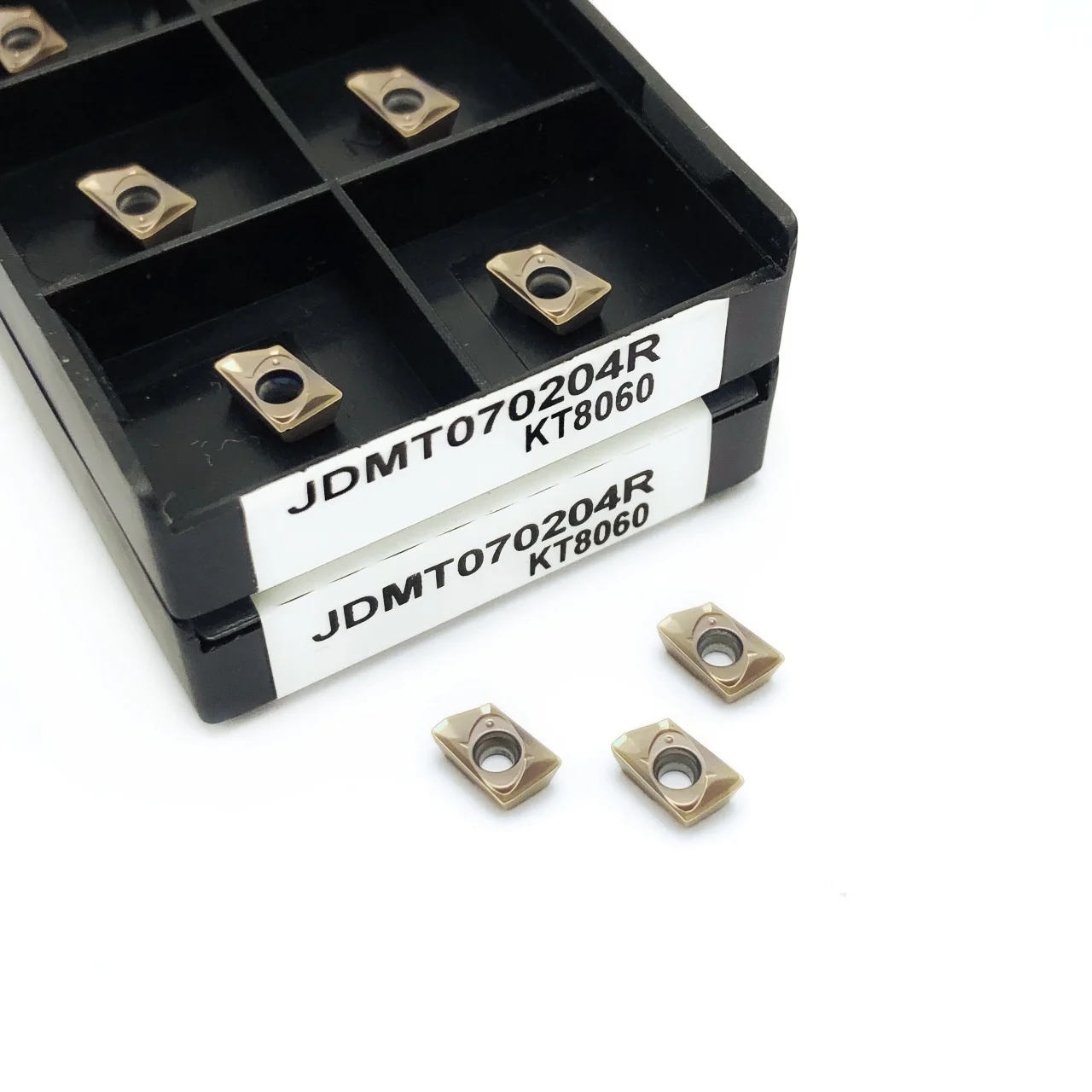 إدراج طحن الكتف المربع من الكربيد JDMT 070204 R JDMT 070208 R CNC سريع إلى إدخال الطحن لآلات الفولاذ المقاوم للصدأ
