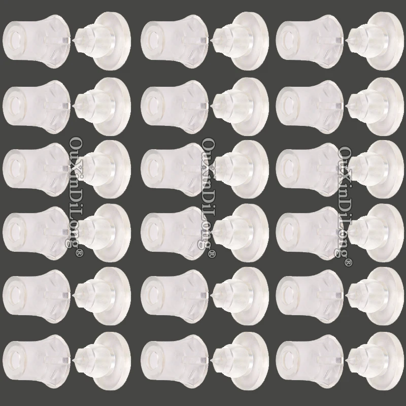 Cheap+Stock 50PCS Clear Acrylic Hidden Standoffs Pins Acrylic Signs Billboard Clip-in Standoffs Advertising Nails Plastic Screws