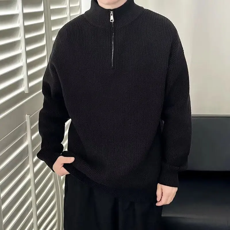 الخريف الشتاء الأمريكية الرجعية المتعثرة تصميم إلكتروني سترة متماسكة سستة الرجال مقنعين سترة الراقية يشعر