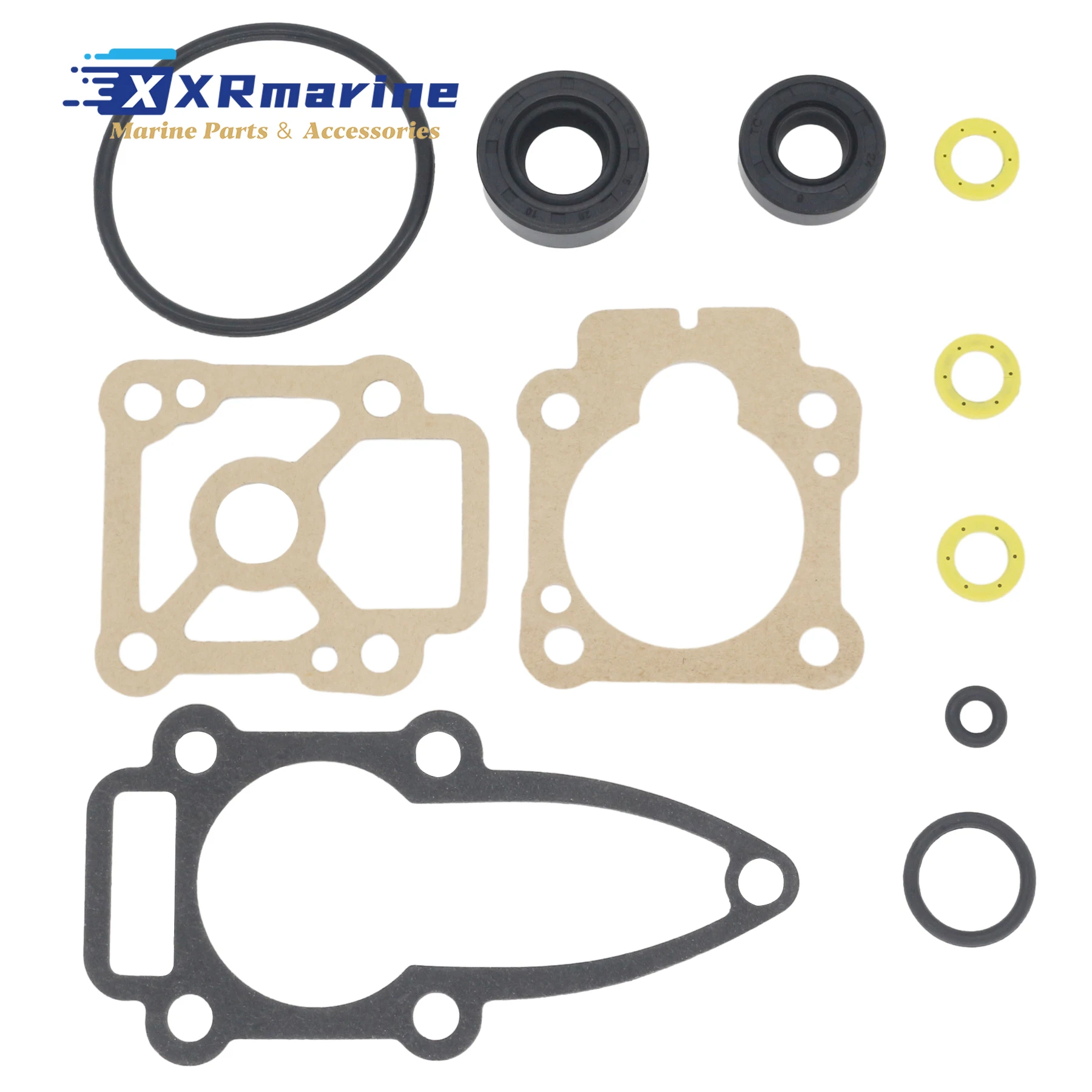 

Lower Unit Gasket Seal Kit Compatible with Mercury Mariner 4 Stroke 2 Cyl 6HP 8HP 9.8HP 9.9HP Outboard Motor 27-804908A00