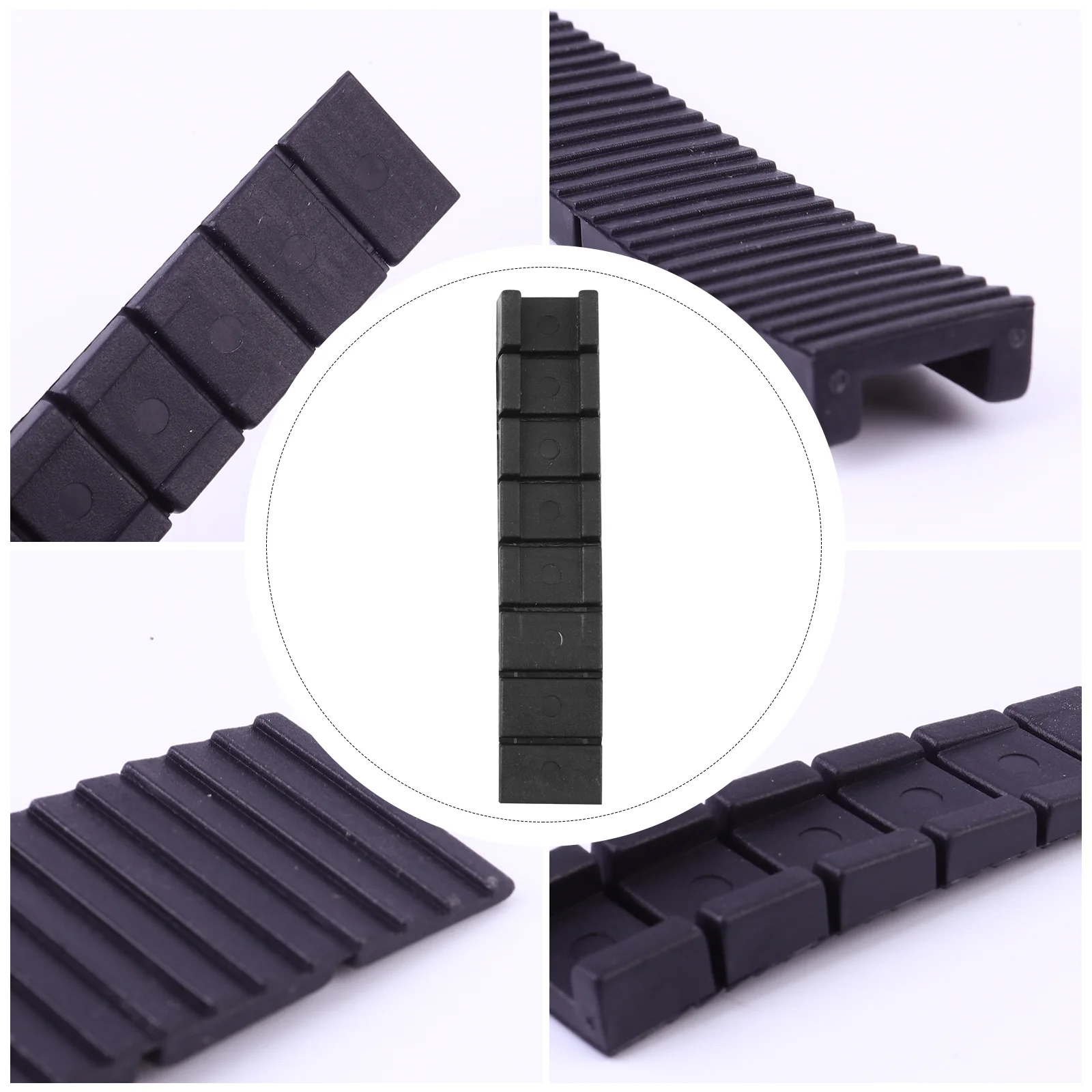 

20 Pcs Micro Terrarium Horizontal Spacers Sofa Leveling Shims Table Legs Construction Black Furniture Office