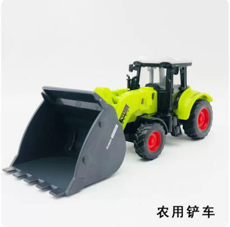 Children\'s agricultural machinery toy car tractor inertia harvesting wheat loosening machine transport vehicle model