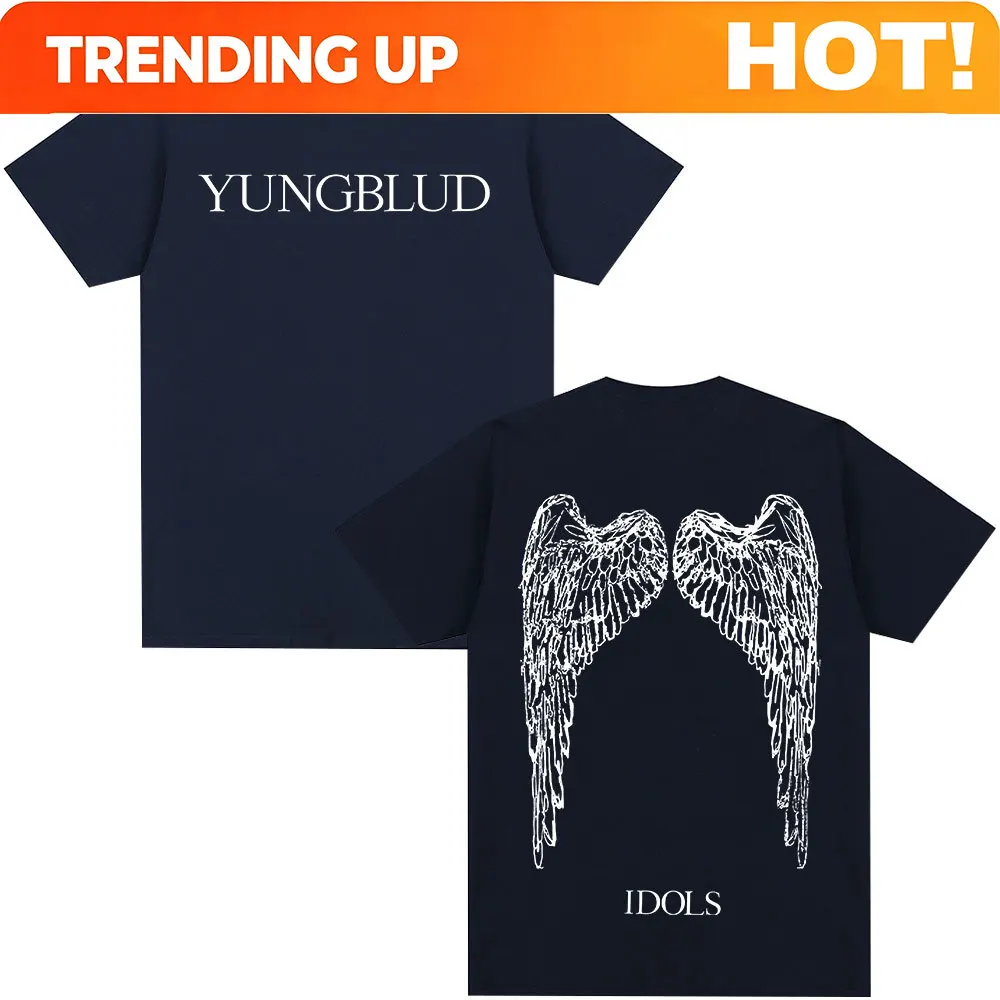 Yungblud IDOLS Wings Album Tour 2025 T Shirt Fans Gift Men's Women Hip Hop Short Sleeve T-shirts Oversized Casual Cotton T-shirt