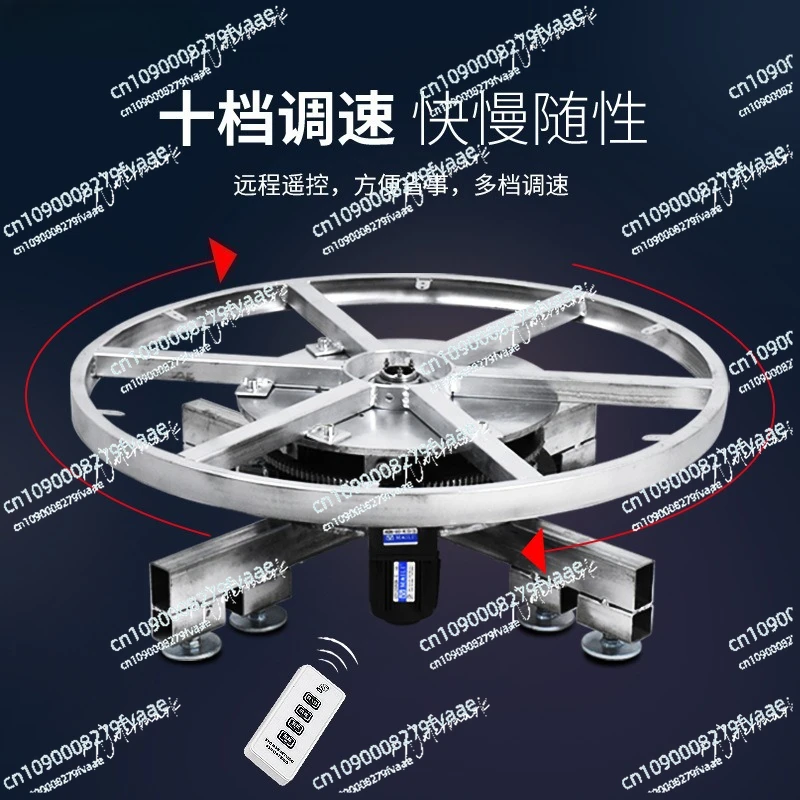 Electric Rotating Turntable Display Stand with Remote Control for Live Streaming and Product Photography