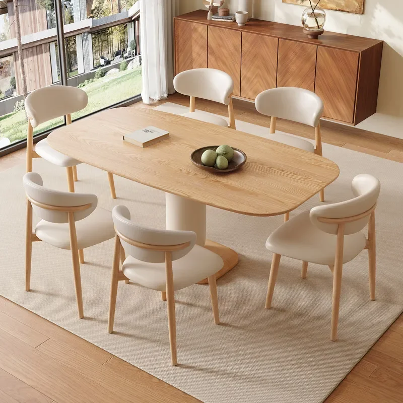 

Small Space Dining Tables Solid Wood Living Room Modern Dining Tables Interior House Square Mesas Comedor Nordic Furniture