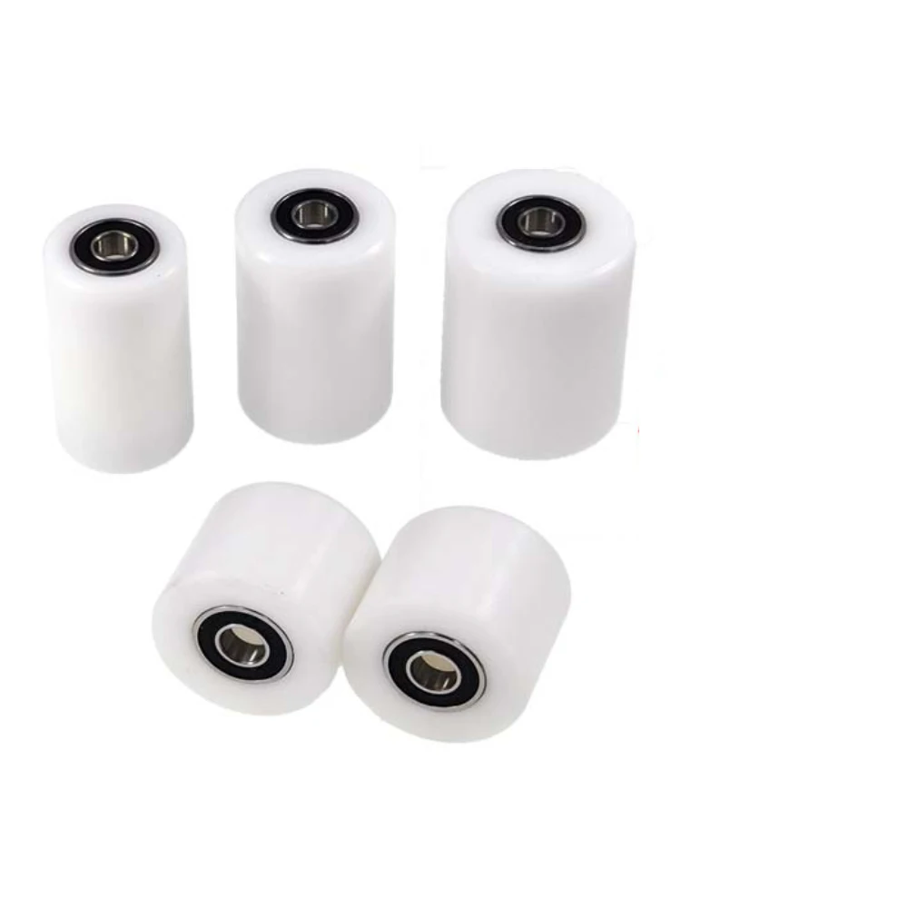 POM Plastic Over‑Molded Double Bearing Idler Roller OD 30‑40mm Width 20‑50mm Positioning Pulley For Sliding Door Track ID 6-10mm