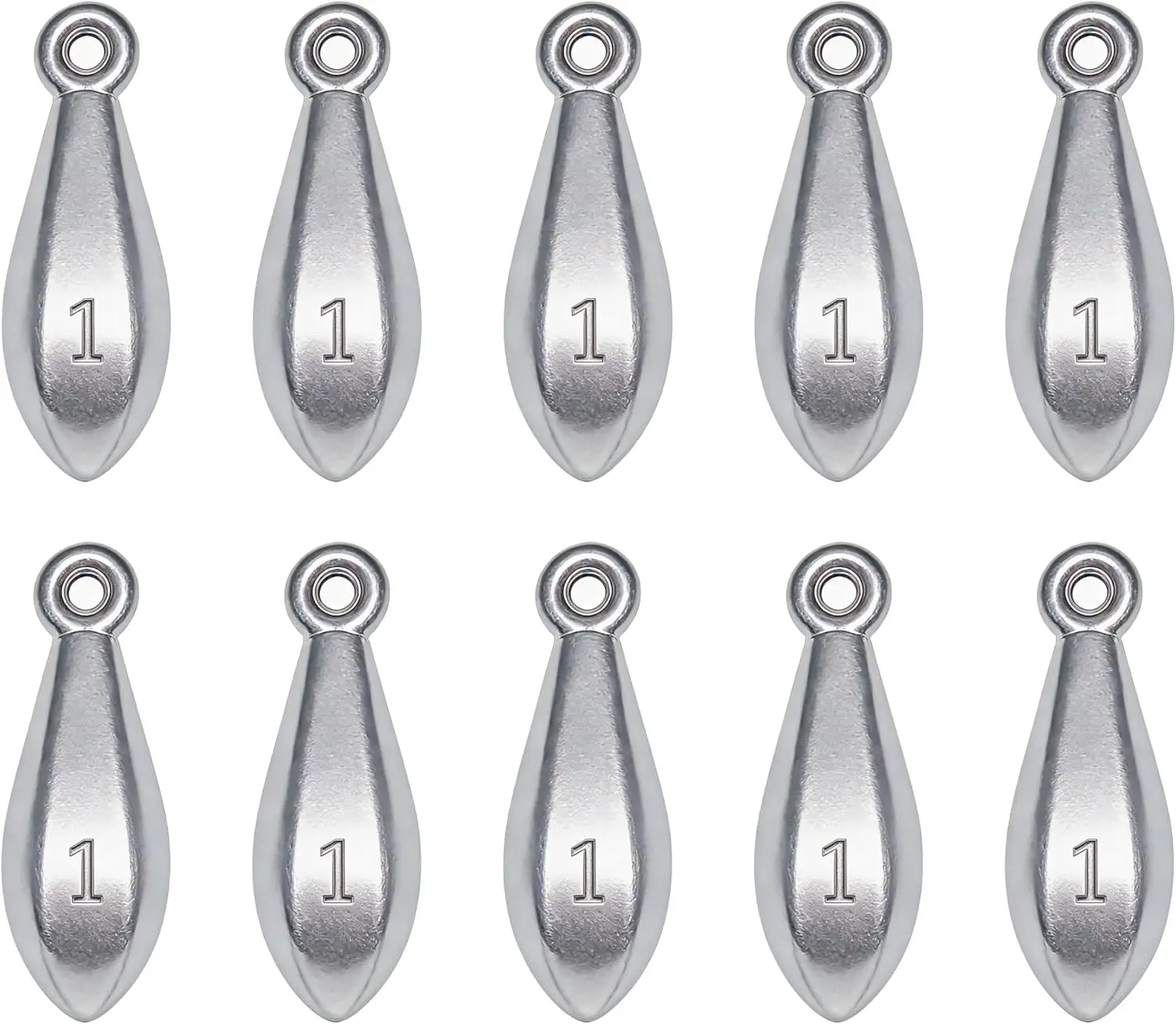 

Fishing Weights Bank Sinkers Bullet Weights for Surf Pier Bank Saltwater Fishing 1oz to 8oz Anti-Roll Stable Cast