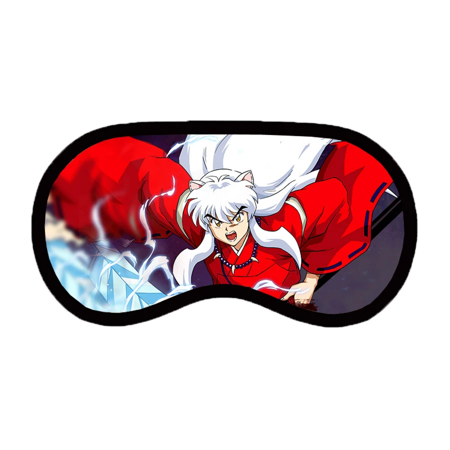 anime Inuyasha Patch Unisex Sleep Blindfold Casual Eyes Mask Eyepatch Breathable Teenager Cute Comfortable Cartoon Eyes Mask