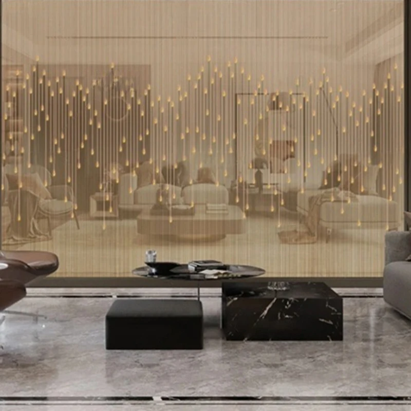 

MU8732 New Chinese-style water drop abstract background partition living room TV background wall