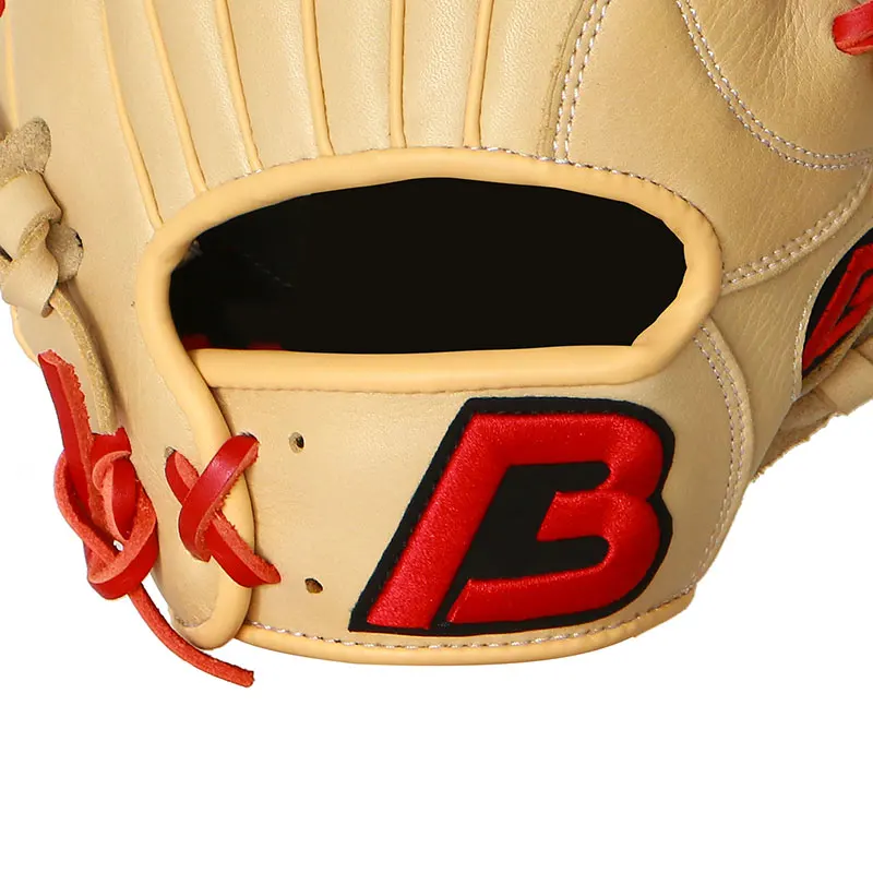 قفازات بيسبول جلدية يابانية احترافية لتدريب الكبار مخصصة #6