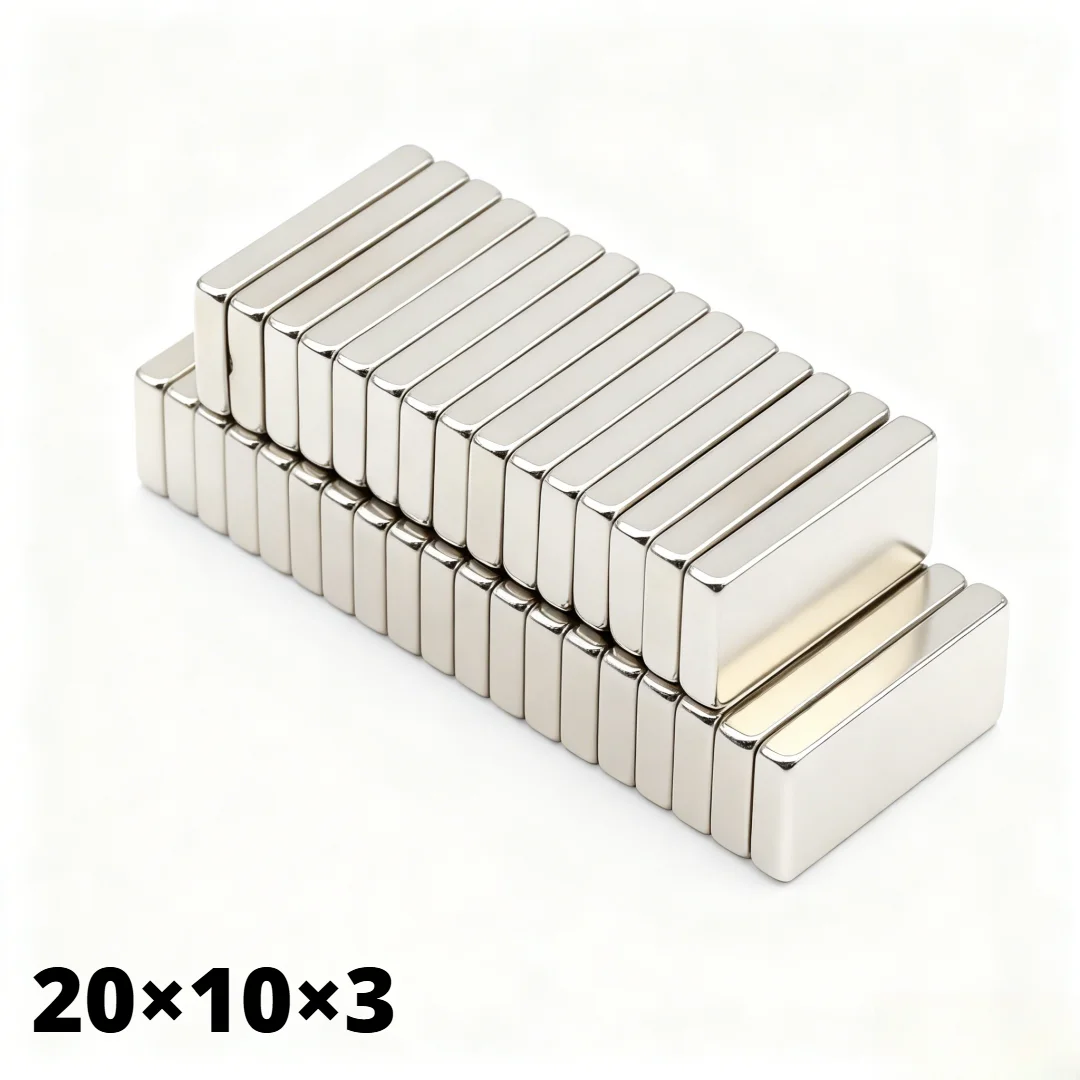 20x10x3mm Super Strong Magnet N35 Block Magnetic NdFeB Neodymium Magnet Powerful Disc imanes Refrigerator Magnets